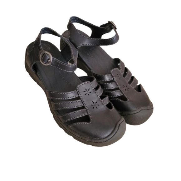 Keen Shoes - Keen Paradise Black Leather Sandals | 7.5